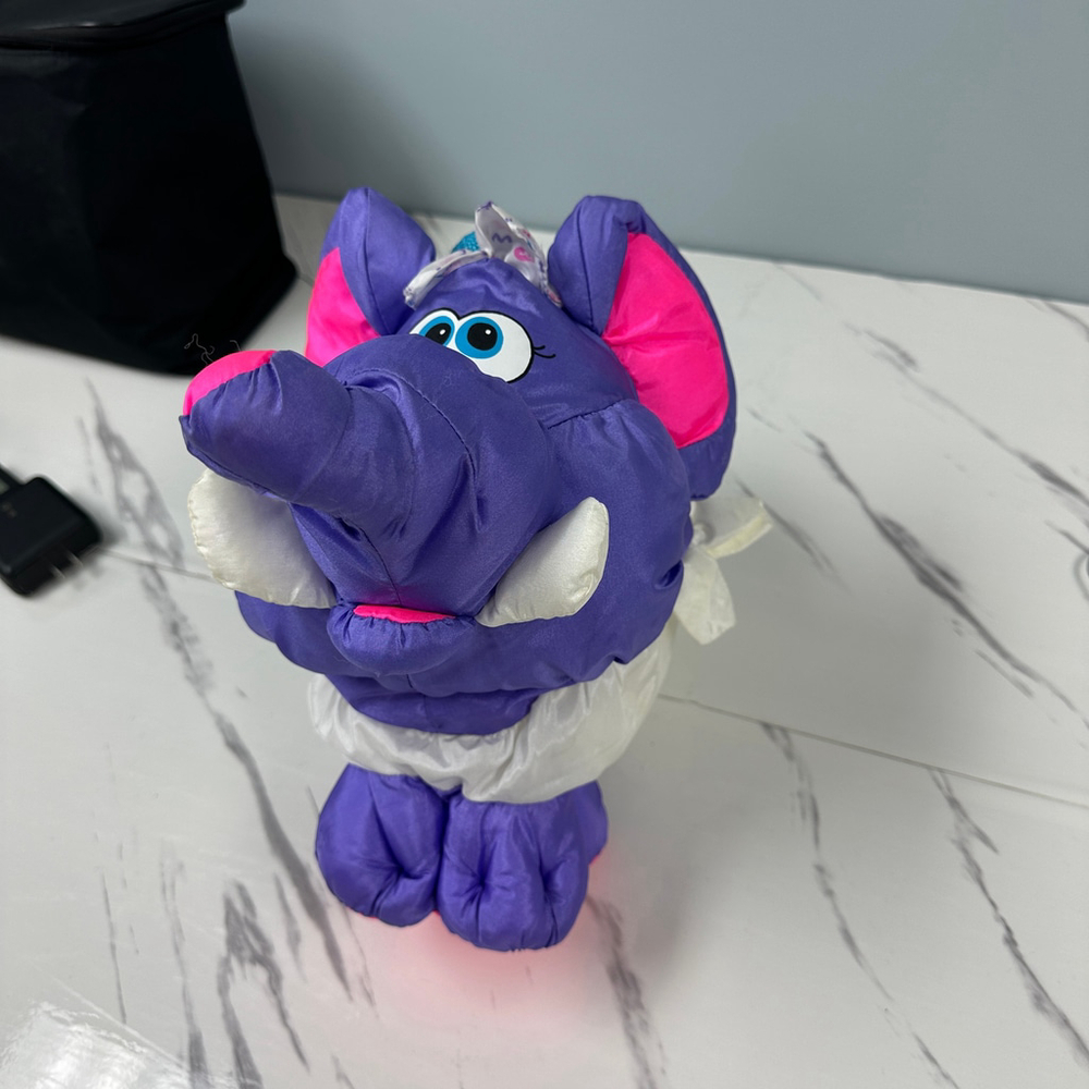 Vintage Fisher Price 1994 Puffy‎ Purple Elephant